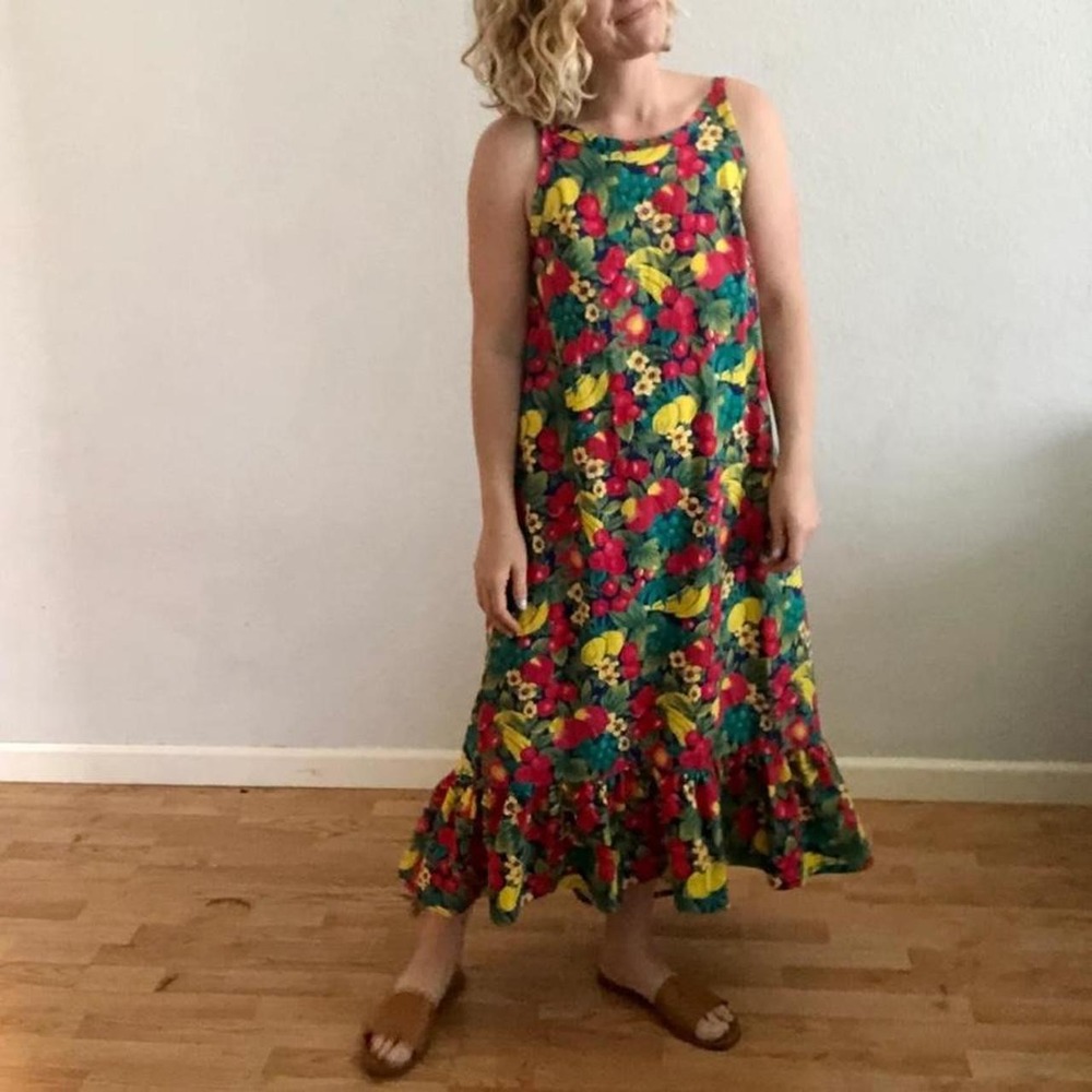 Handmade "The Hallon Dress" using Paradise Valley Patterns